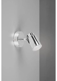 Метален прожектор в лъскаво-сребрист цвят 10x9 cm Angelo - Trio