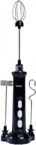 Мини миксер за фрапе Oliver Voltz OV51163F, 2.5W, 120 мин, 3 скорости, 3 приставки, USB, Черен