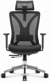 Висококачествен ергономичен офис стол HC-1054 - черен