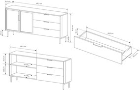 Бюфет Luminus 2D3S-Кашмир