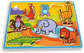 Andreu Toys - Моят първи пъзел  "Сафари" - 7 елемента