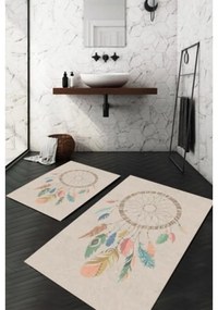 Бежови килими за баня в комплект от 2 бр. 60x100 cm – Mila Home