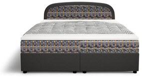 Тапицирано легло BARIKO + топер, 160x200, дъга 27/плитка