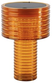 Настолна лампа оранжева пластмаса с LED соларна акумулаторна IP44 - Ambar