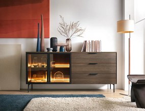 Бюфет Luminus 2D3S-Кафяв