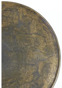 Метална кръгла масичка за кафе бронзова ø 67,5 cm Babina – Light &amp; Living