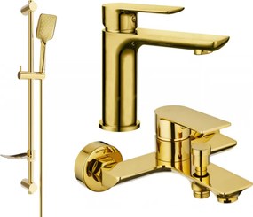 Mexen Alfa DF62 комплект за вана, златен - 745703DF62-50