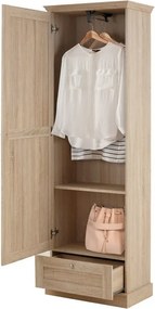 Гардероб от декор от дъб естествен 60x180 cm Binz – Støraa