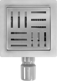 Линеен отводнител REA CROSS 150x150 Nickel Brush