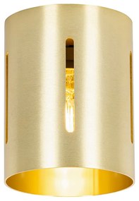 Дизайнерска таванна лампа златиста със светлинен ефект - Yana