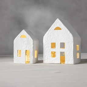 Бяла коледна светлинна украса 2 бр. Plain – Star Trading