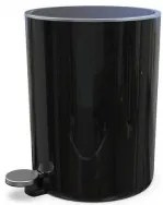 Primanova - Кош с педал 5л ф21x28см LENOX черен-(M-E66-06)