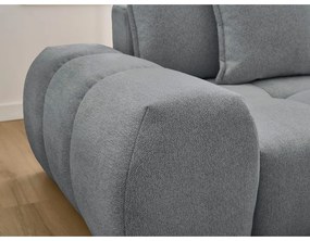 Тъмносив шенилов сгъваем/с място за съхранение ъглов диван (десен ъгъл) Everest – Bobochic Paris