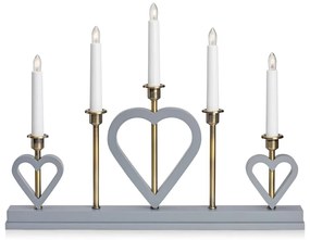 Сива коледна светлинна украса Melissa – Markslöjd