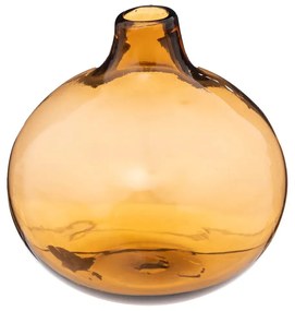 Ваза atmosphera Soliflore, Стъкло, Кехлибар, 12 cm