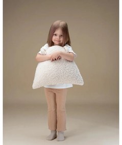 Кремава детска възглавница за диван от букле Bear – Wigiwama