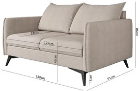 Бежов диван 138 cm Juli Bis – Ropez