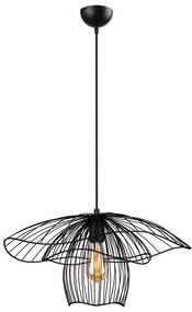 Черно висящо осветително тяло, височина 123 cm Root - Squid Lighting
