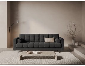 Тъмносив разтегателен диван с място за съхранение от букле 222 cm Bali – Cosmopolitan Design