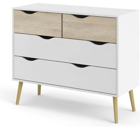 Бял скрин , 99 x 82 cm Oslo - Tvilum