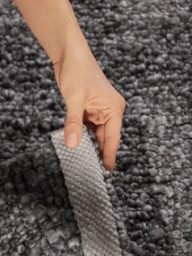 Тъмносива ръчно изработена пътека от букле 80x200 cm Notting Hill Portobello – Ted Baker