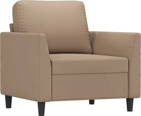 359327 vidaXL Кресло, капучино, 60 см, изкуствена кожа