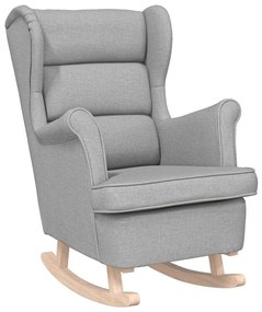 4016929 vidaXL Люлеещ се стол Cloud Grey 74x90x102 cm Fabric