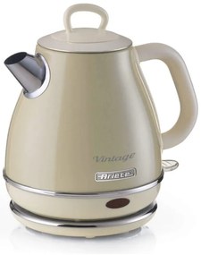 Разопакован: Електрическа кана Ariete VINTAGE 2868/03, 1630W, 1 л, Метален корпус, Бързо завиране, Безжична основа, Бежов