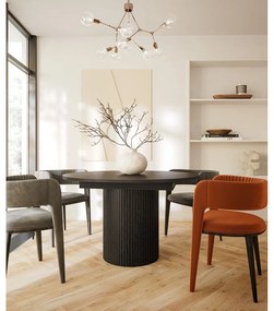 Кръгла сгъваема маса за хранене от дъб ø 115 cm Malaga - Bonami Selection