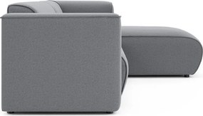 Светлосив ъглов диван (десен ъгъл) Merid – Ropez