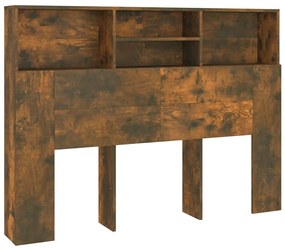 817249 vidaXL Табла за легло тип шкаф, опушен дъб, 140x19x103,5 см