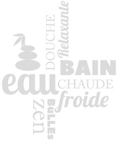 Водоустойчив стикер за душ Zen, 55 x 65 cm - Ambiance