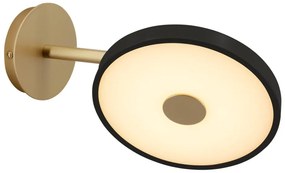 Черна LED затъмняваща се стенна лампа ø 15 cm Asteria Wall Short – UMAGE