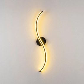Черна LED стенна лампа Yilan – Opviq lights