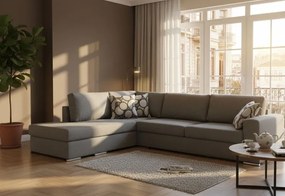 Ъгъл диван Must-Right-275φ 210β cm.-Light gray