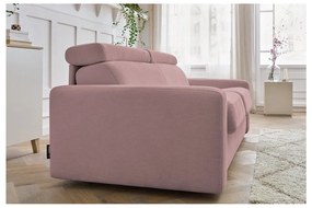 Розов разтегателен диван 215 cm Monaco – Bobochic Paris
