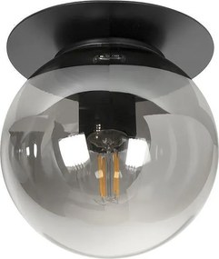 Плафон БЕРЛИН, черен/сив, 1xE27