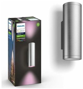 Philips 17463/47/P7 - LED RGBW Екстериорна лампа Hue APPEAR 2xLED/8W/230V IP44