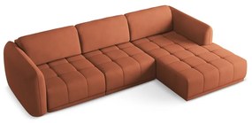 Оранжев ъглов диван (десен ъгъл) Hoku – Makamii