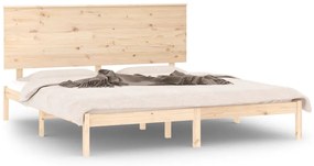 3104808 vidaXL Рамка за легло, дърво масив, 150x200 cм, King Size