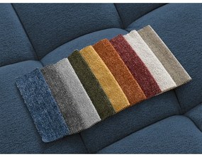 Тъмносин шенилов сгъваем/с място за съхранение ъглов диван (ляв ъгъл/L форма) Everest – Bobochic Paris