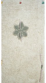 Кремаво памучно детско килимче за игра 120x160 cm Wildflowers – Lorena Canals