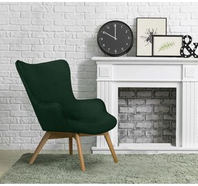 Тъмнозелено кресло Niko – Ropez