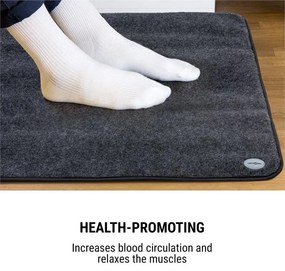 OneConcept Magic Carpet DLX, отоплително килимче, 4 температурни нива, 60 x 70 cm, 100 W, таймер, антрацит