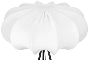Бяла подова лампа с текстилен абажур (височина 147 cm) Cafee – Candellux Lighting