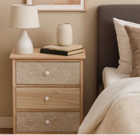 Комод LUIZA с 3 чекмеджета - бохо дизайн, 40 x 29 x 58 cm