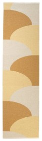 Пътека за открито и закрито в цвят жълта охра 70x270 cm Hill Ochre Pale Yellow – Pappelina