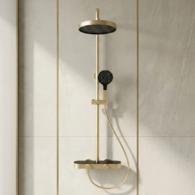 Комплект за душ Rea Creo Brush Gold