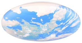 Синя LED детска лампа за таван ø 37 cm Terra – Trio