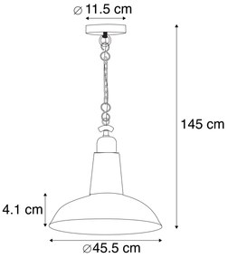 Индустриален висящ аплик черен - Warrior